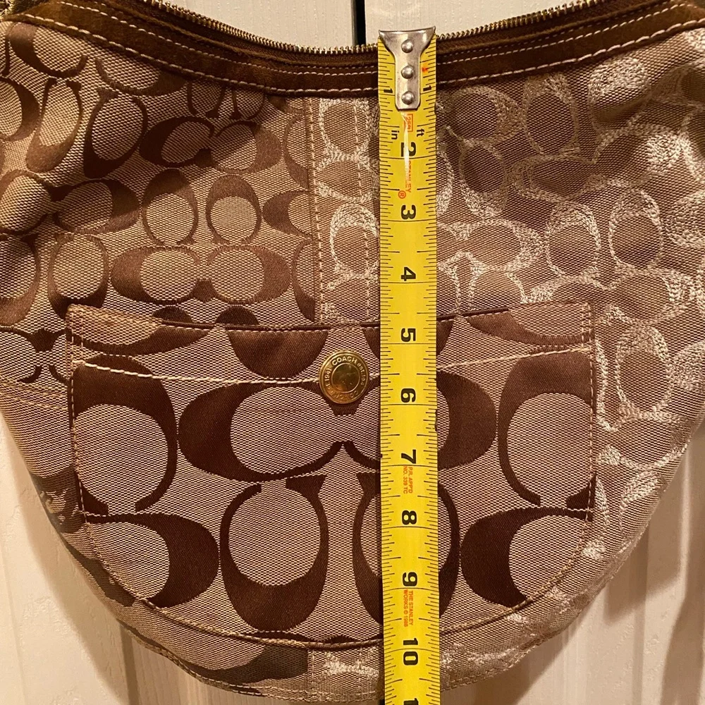 Authentic Coach purse patchwork on color brown - Picture 7 of 7
